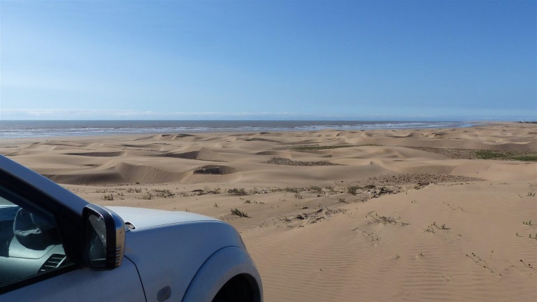 Lugar de kitesurf en dunas al sur de Moulay Bouzerktoun